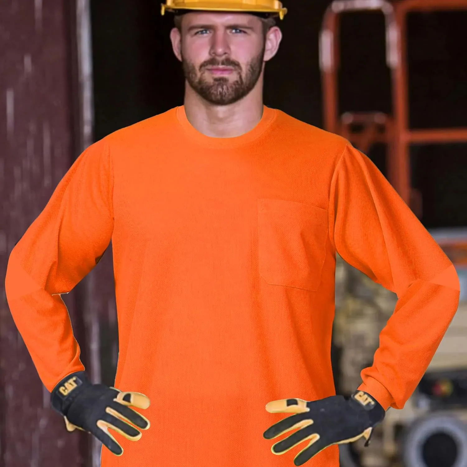 A-SAFETY High Visibility Safety Customize Logo Long Sleev T-Shirt (XS-6XL)