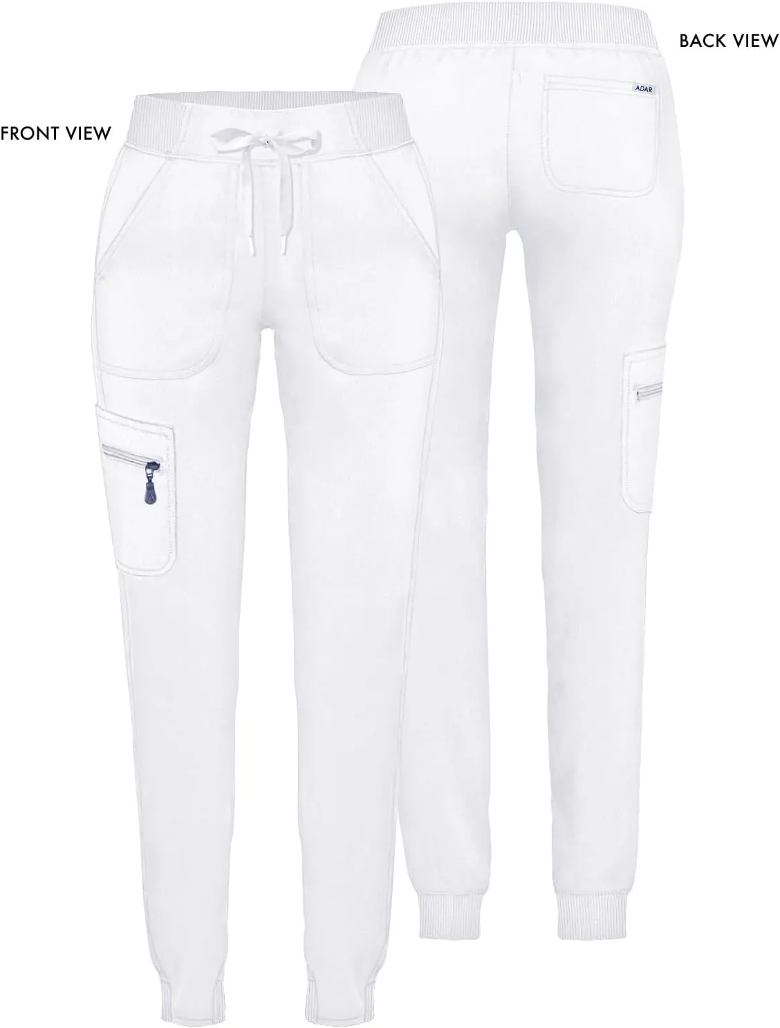 Adar Pro Scrubs for Women - Ultimate Yoga Jogger Scrub Pants