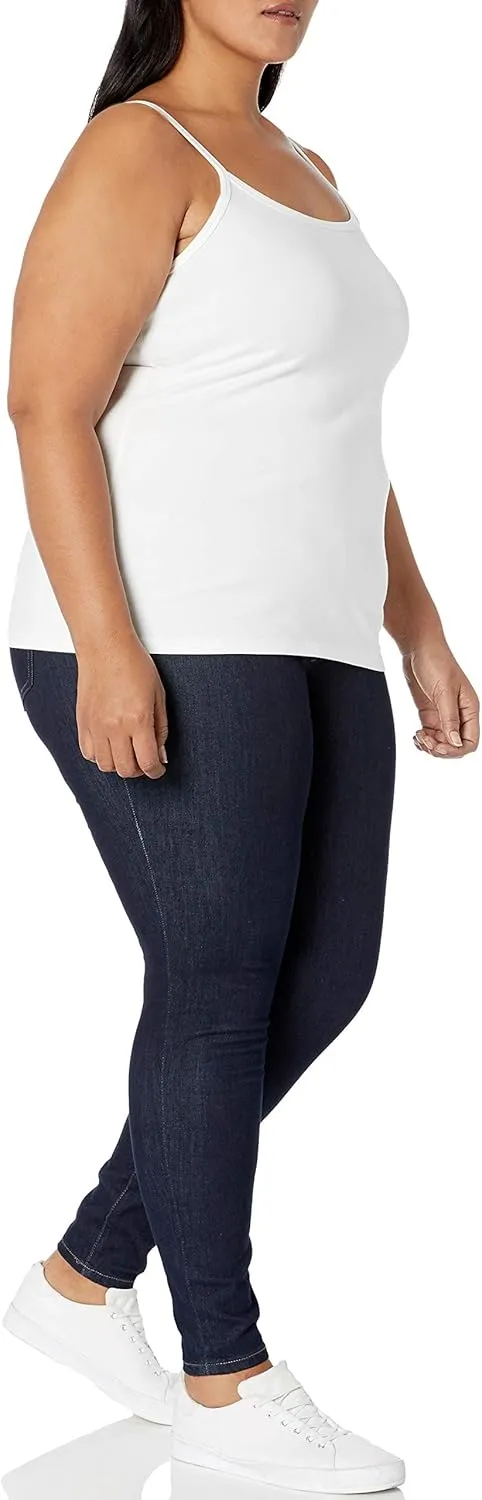 Amazon Essentials Womens Camisole Pack, Available in Plus Size, Pack of 2