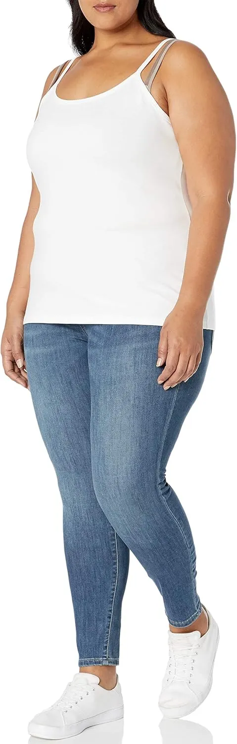 Amazon Essentials Womens Camisole Pack, Available in Plus Size, Pack of 2