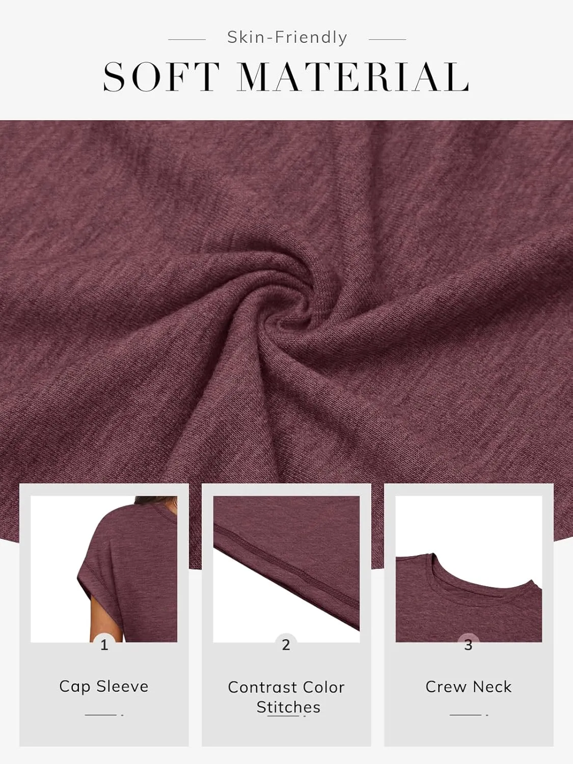 ATHMILE Womens Tops Summer Basic T Shirts Business Casual Loose Fit Cap Sleeve Tee Cute Clothes Trendy Fashion Outfits