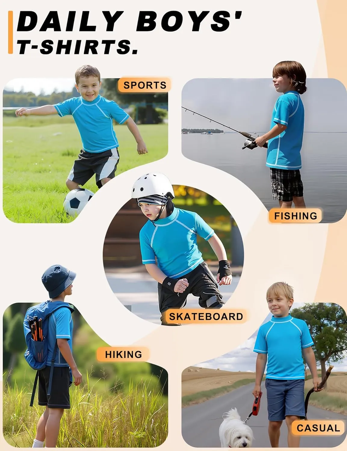 Boys Rash Guard Short Sleeve Swim Shirt UPF 50  Sun Protection Kids SPF Surfing Water Beach Swimwear Top Quick Dry