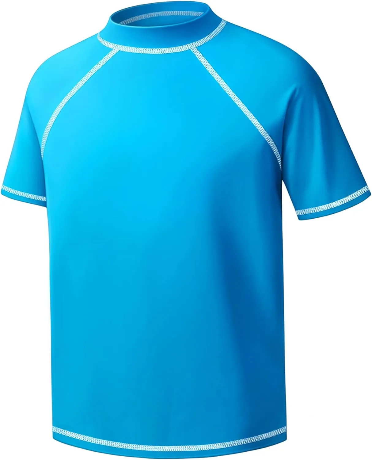 Boys Rash Guard Short Sleeve Swim Shirt UPF 50  Sun Protection Kids SPF Surfing Water Beach Swimwear Top Quick Dry