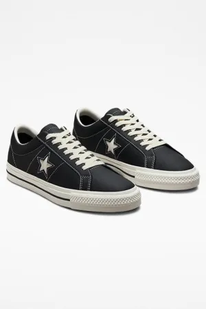 CONVERSE CONS ONE STAR PRO LEATHER LOW - BLACK