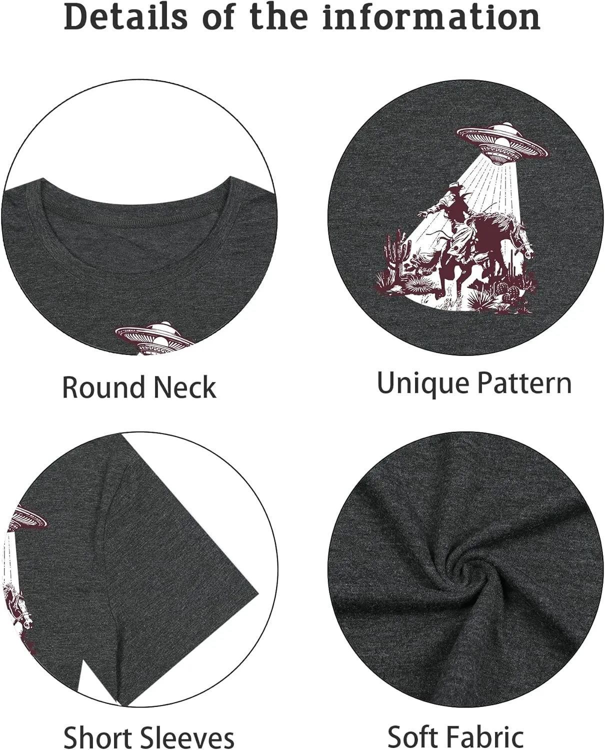 Cow Skull Shirts for Women Western Cowgirl Tshirt Vintage Rodeo Country Concert Outfit Cowboy Graphic Tee Tops