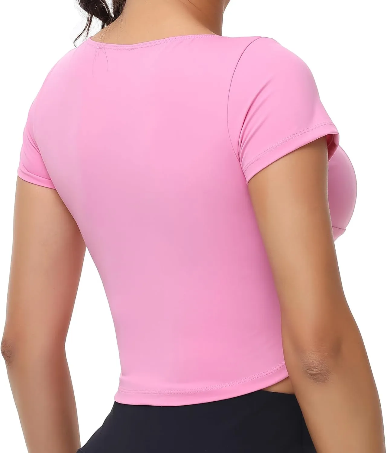 Cute Crop Tank Tops for Women Workout Athletic Gym Yoga Camisole Tee Top Basic Tunic T Shirts Trendy Clothes Summer