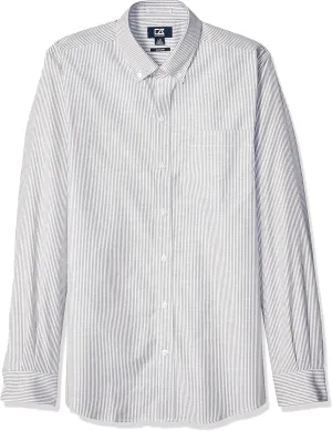 Cutter & Buck Men's Wrinkle Resistant Tailored Fit Long Sleeve Button Down Shirt