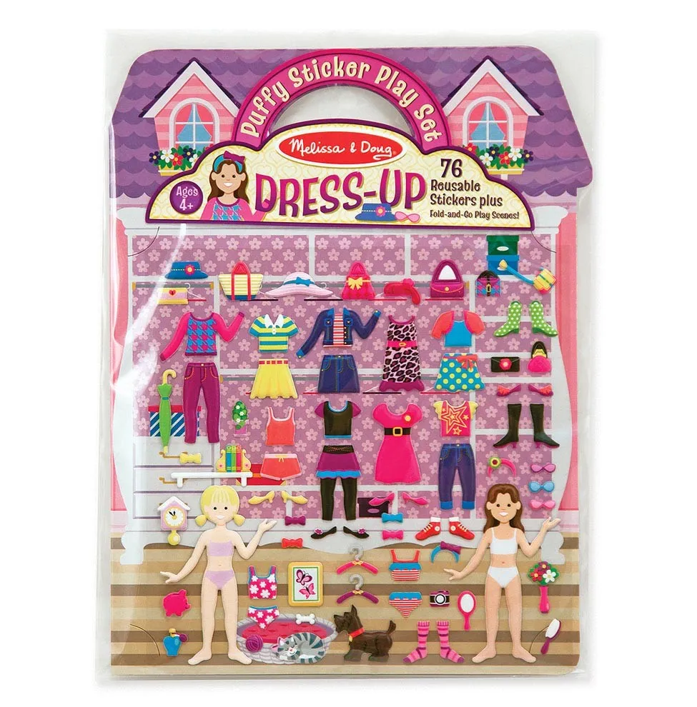 Dress-Up Reusable Puffstickers
