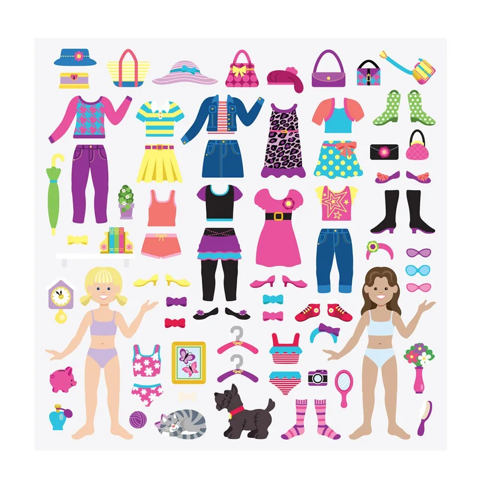 Dress-Up Reusable Puffstickers