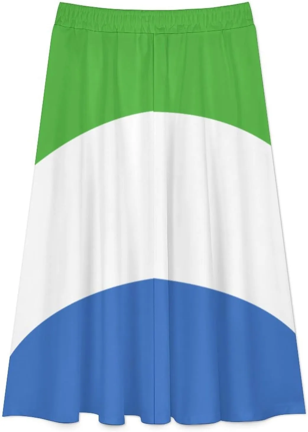 Fattyeery Skirts for Womens Sri Lanka Flag Summer Pleated High Waisted Long Skirt Casual Skirt for Beach Party Holiday Dress