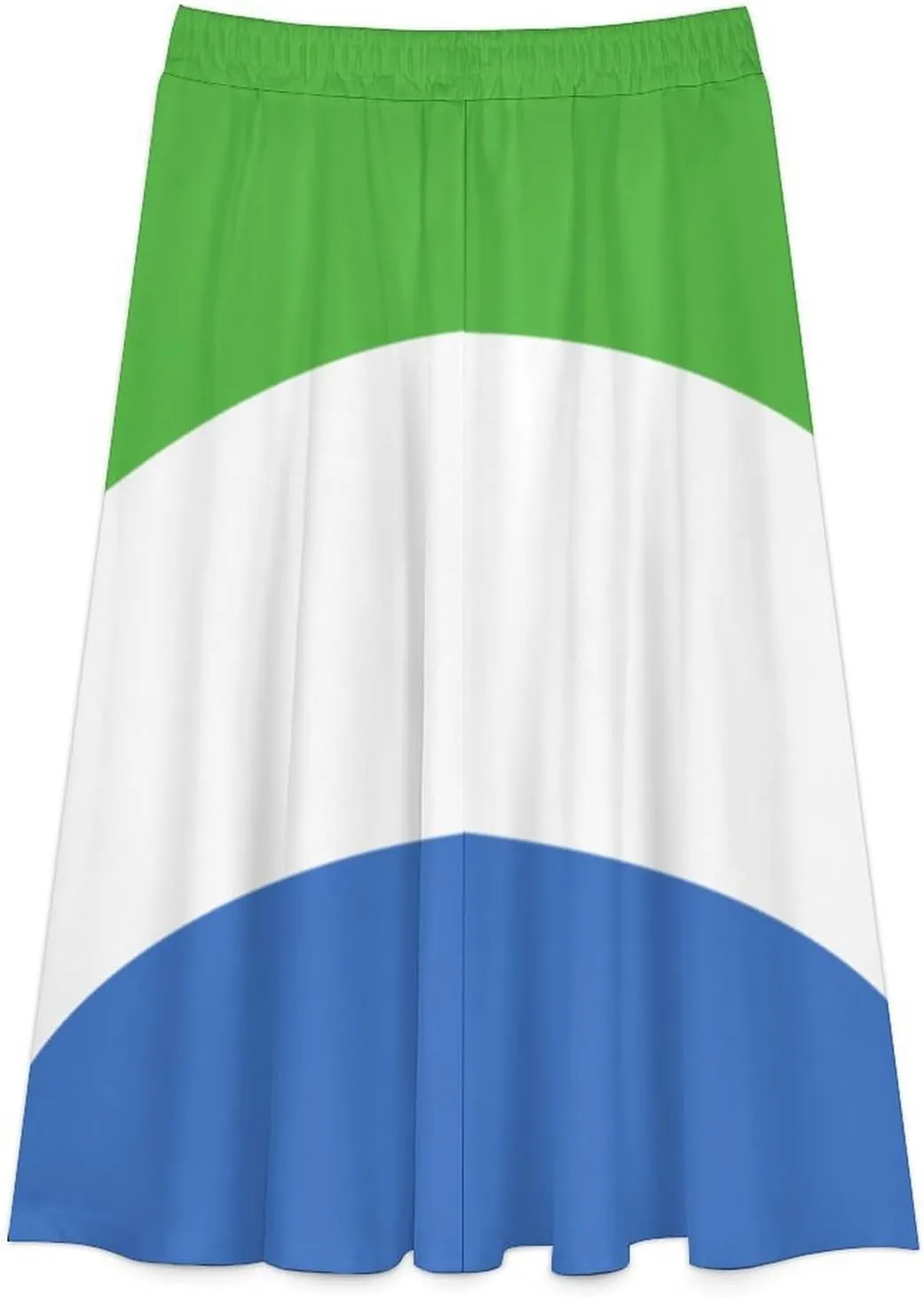 Fattyeery Skirts for Womens Sri Lanka Flag Summer Pleated High Waisted Long Skirt Casual Skirt for Beach Party Holiday Dress