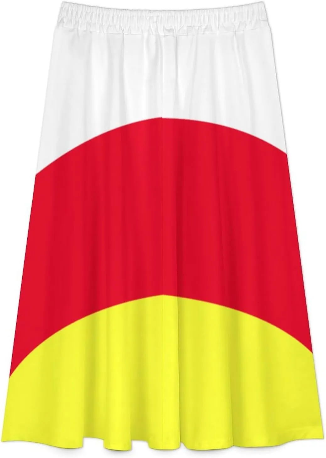 Fattyeery Skirts for Womens Sri Lanka Flag Summer Pleated High Waisted Long Skirt Casual Skirt for Beach Party Holiday Dress