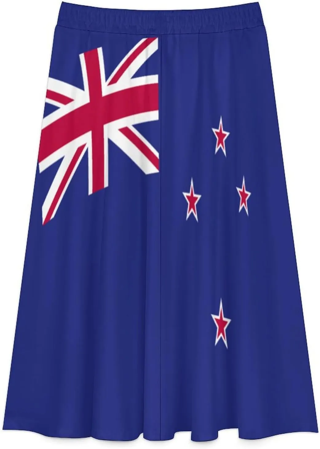 Fattyeery Womens Skirts Nicaragua Flag Prints High Waist Midi Skirt Athletic for Summer Dress Skorts Casual Knee Length Skirt