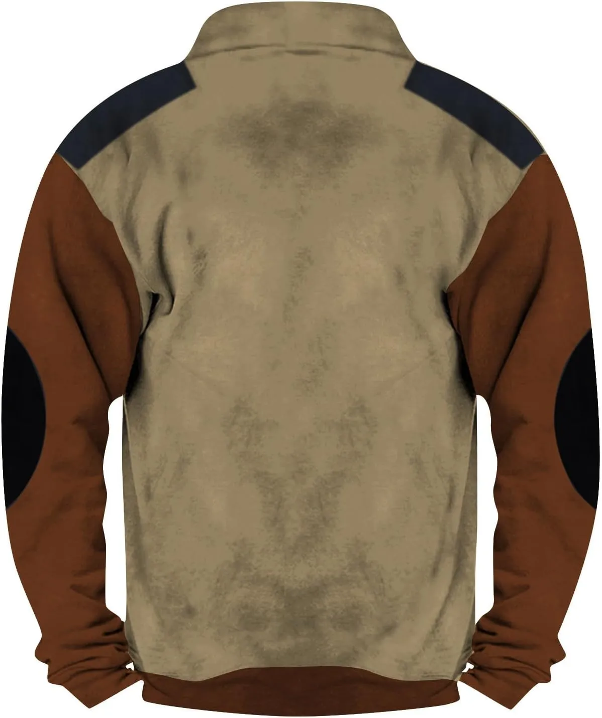 FlekmanArt Mens Quarter Zip Pullover Stand Collar Long Sleeve Outfits V Neck Graphic Print T Shirts Fashionable Pullovers