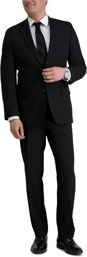 Haggar Mens JMH Premium Stretch Tailored Fit Suit Separates - Pants and Jackets