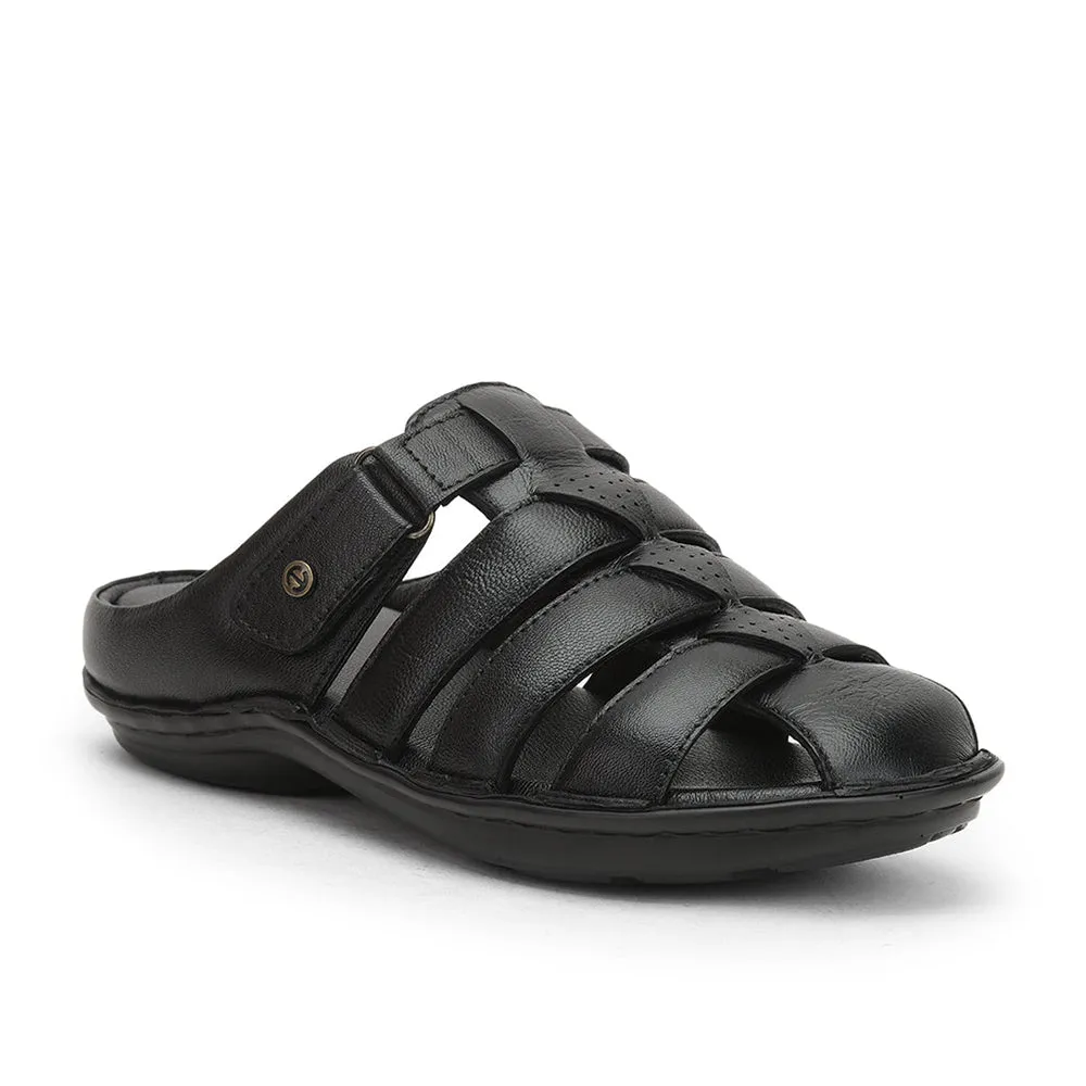 Healers Formal Sandal For Men (Black) ER-54 By Liberty
