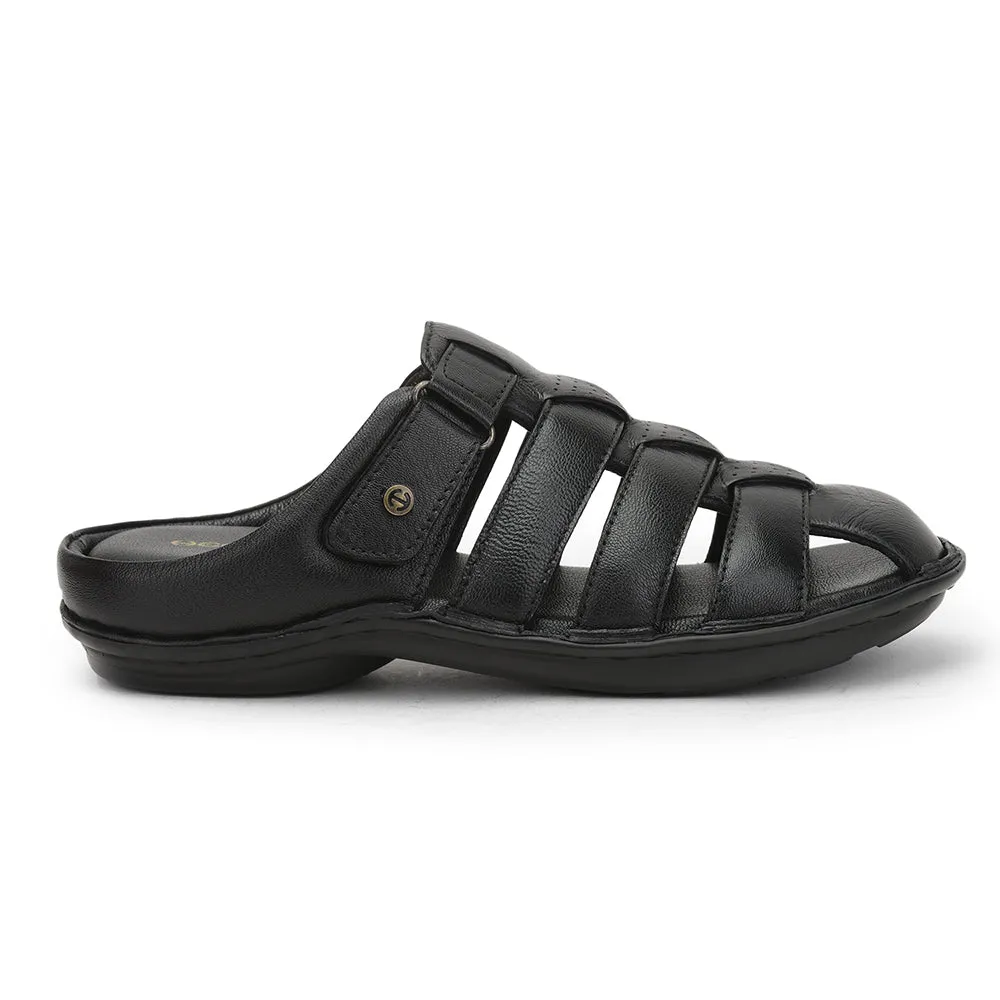 Healers Formal Sandal For Men (Black) ER-54 By Liberty
