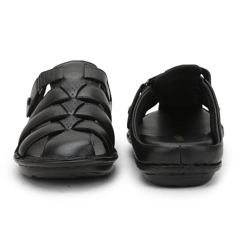 Healers Formal Sandal For Men (Black) ER-54 By Liberty