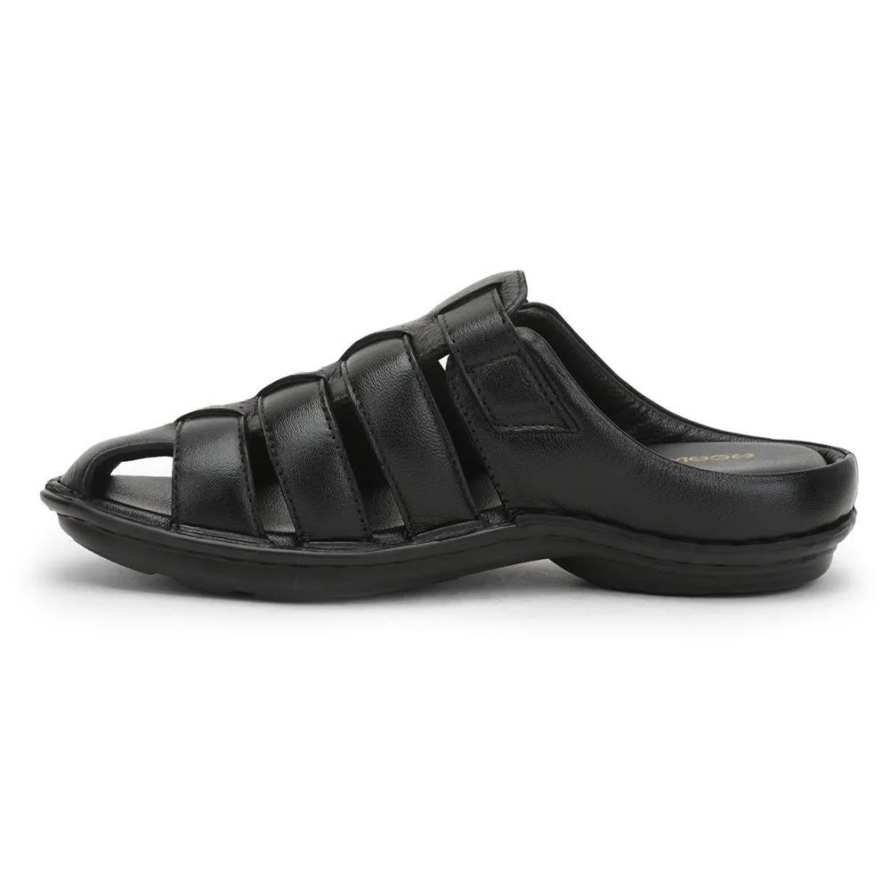 Healers Formal Sandal For Men (Black) ER-54 By Liberty