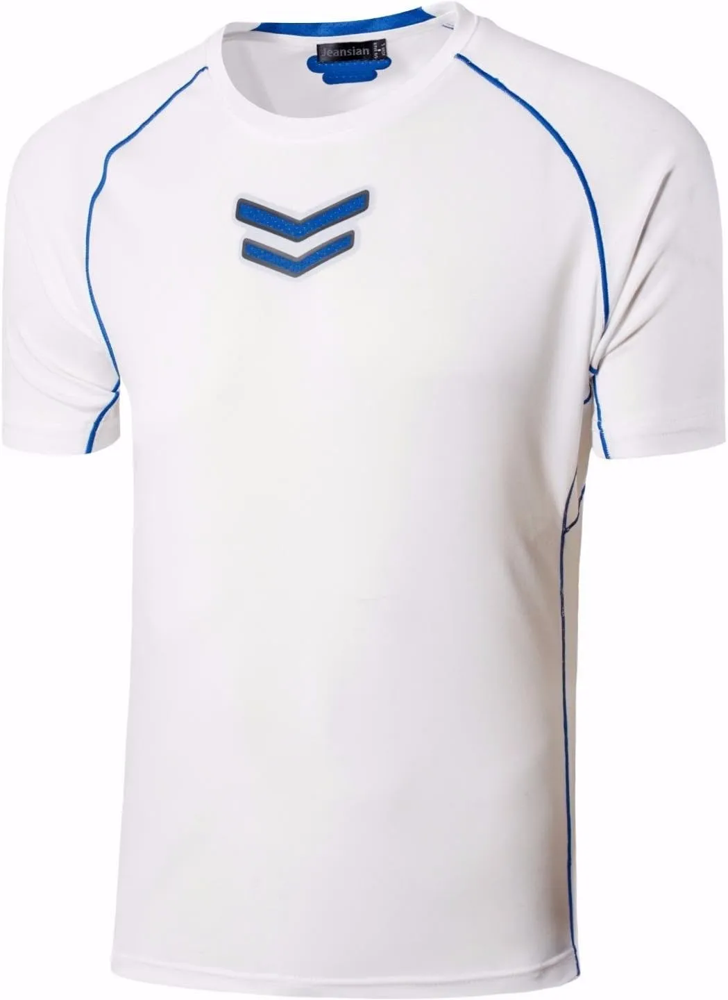 jeansian Men's Slim Fit Sport Breathable Quick Dry Short Sleeve T-Shirts Tee Tshirt Running Tennis Bowling LSL146