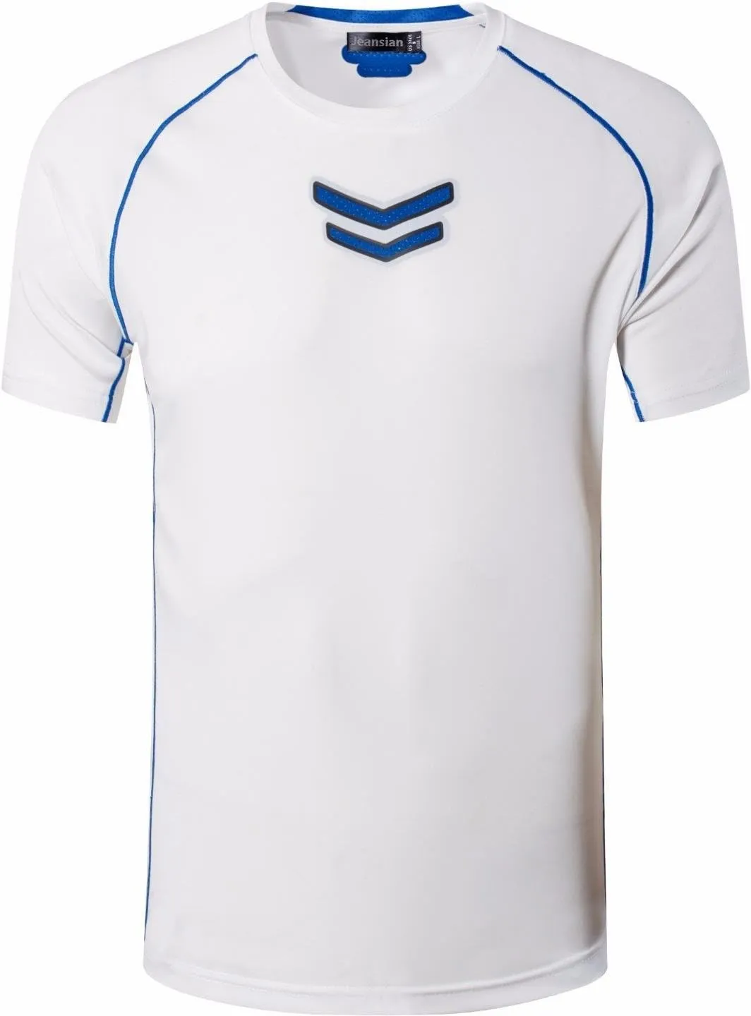 jeansian Men's Slim Fit Sport Breathable Quick Dry Short Sleeve T-Shirts Tee Tshirt Running Tennis Bowling LSL146
