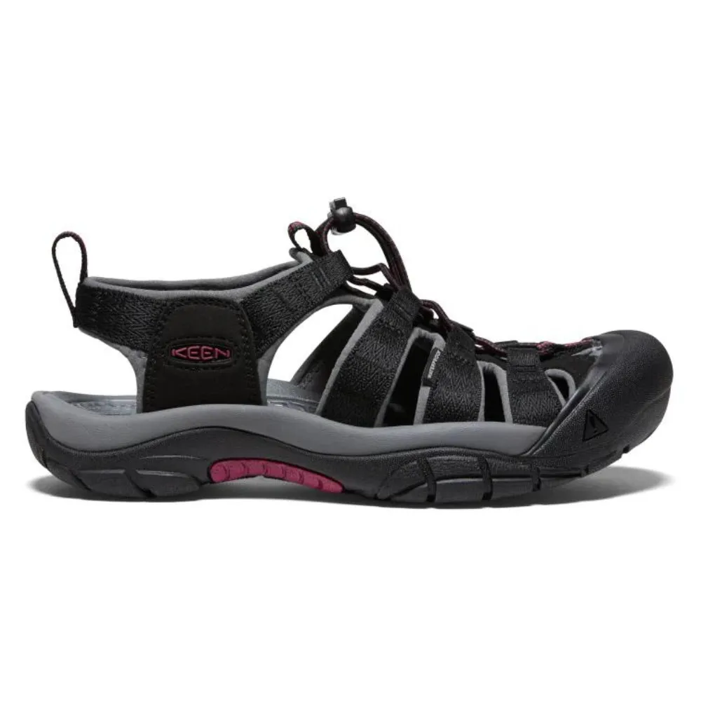 Keen Newport H2 Black/Raspberry Wine Sandal (Women's)