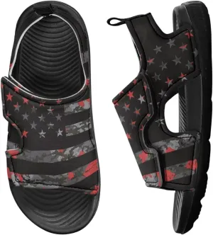 Kids Sandals Boys Summer Sport Hiking Sandals Leather Toddler Beach Water Shoes for Girls Cat Slides