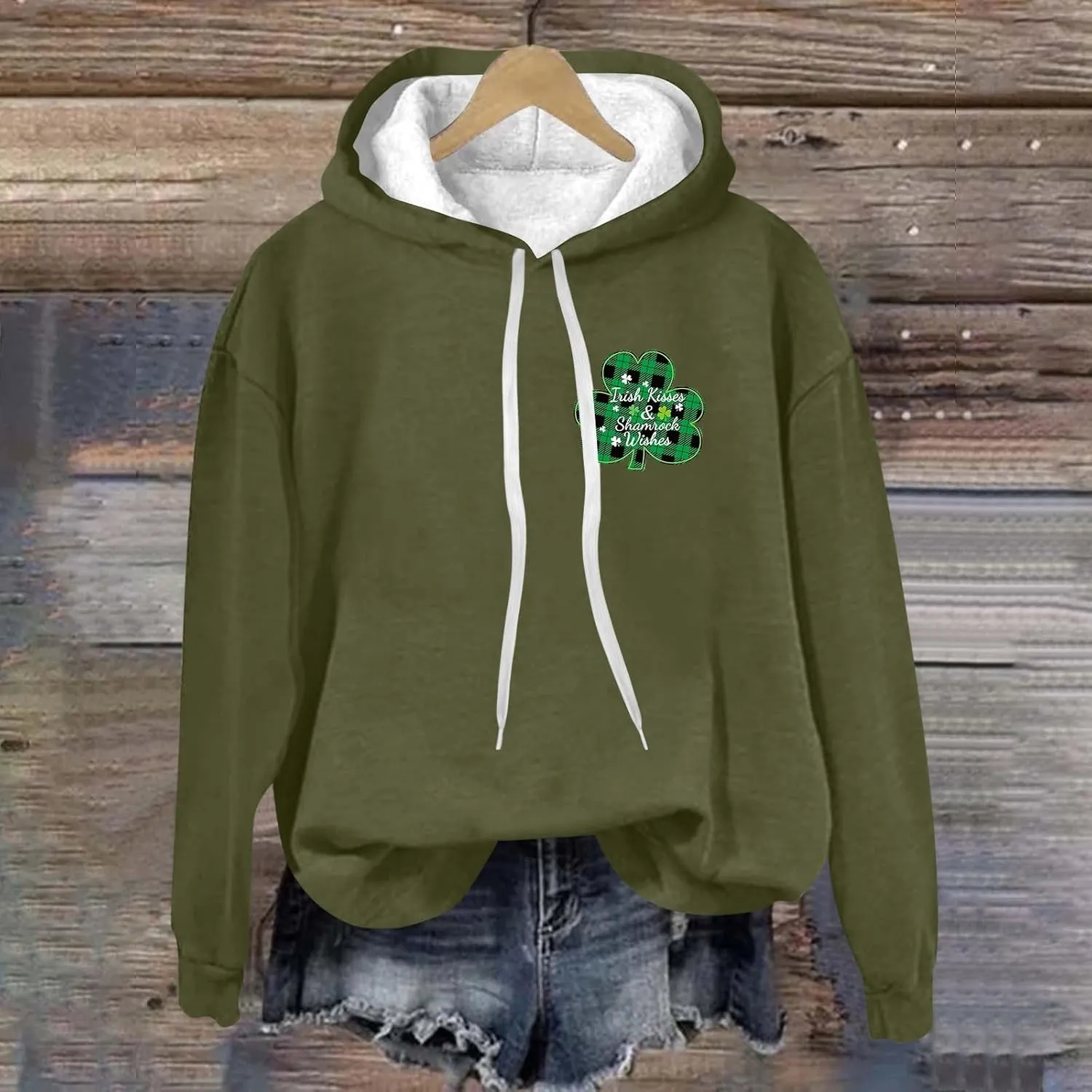 Long Sleeve Tops for Women American Flag Hoodie Sweatshirt Fashion Long Sleeve Sweatshirt Gift Patriotic Sweatshirt