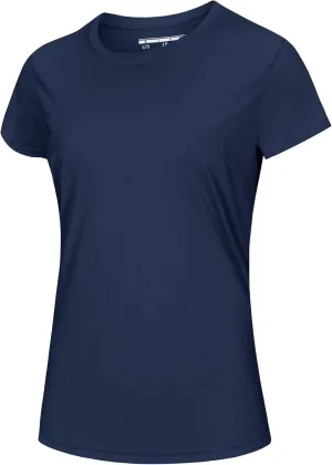 MAGCOMSEN Women's Short Sleeve T-Shirts UPF 50  Sun Protection Quick Dry Athletic Running Workout Rash Guard Tops