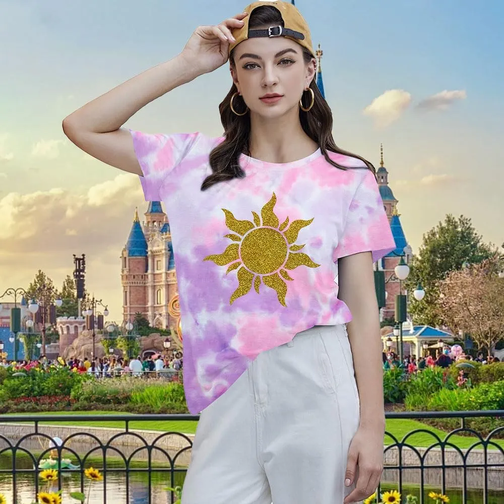 Magical Shirt Women Magic Sun Print Tshirt Cute Sunshine Graphics T Shirts Summer Vacation Short Sleeve Tops