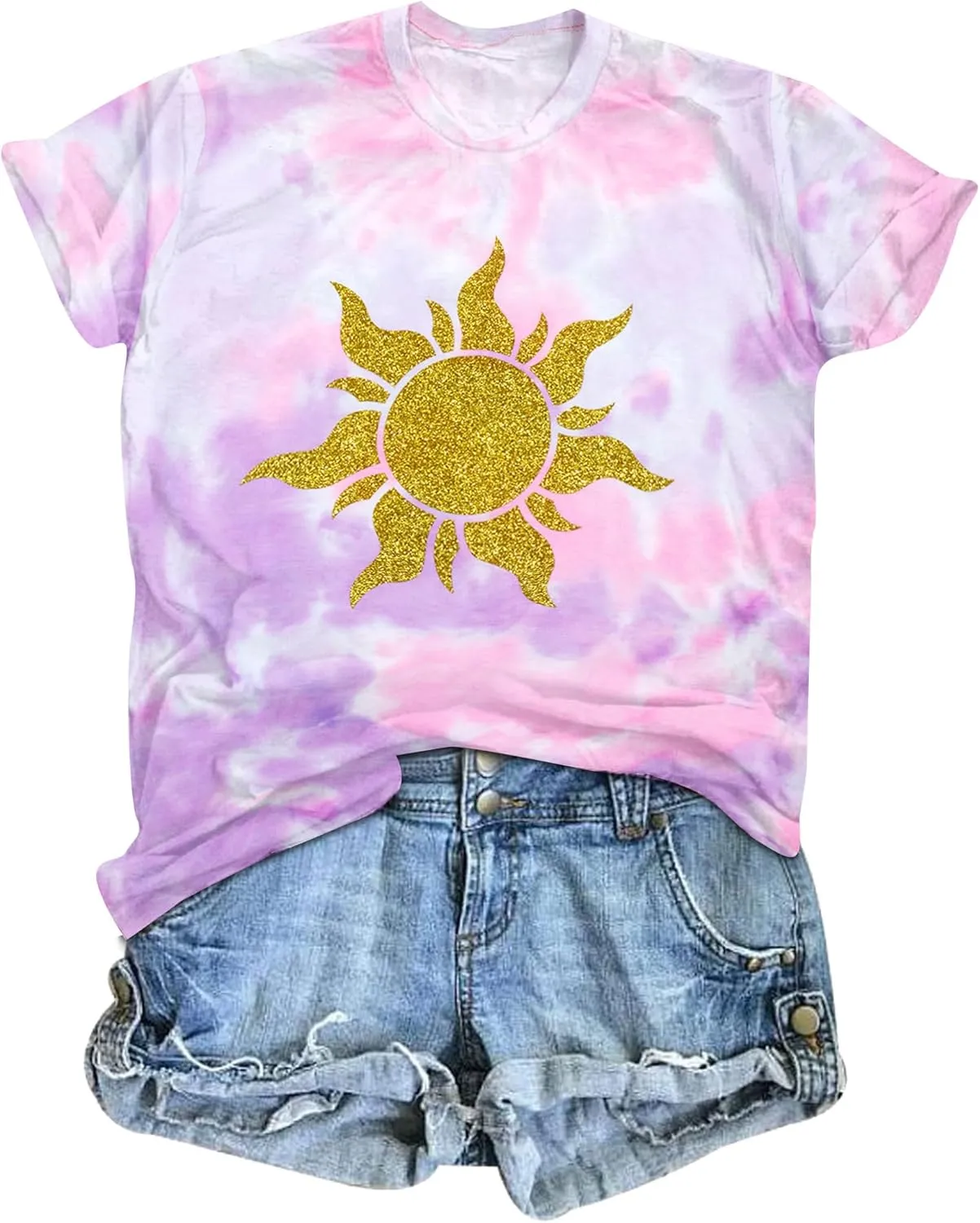 Magical Shirt Women Magic Sun Print Tshirt Cute Sunshine Graphics T Shirts Summer Vacation Short Sleeve Tops