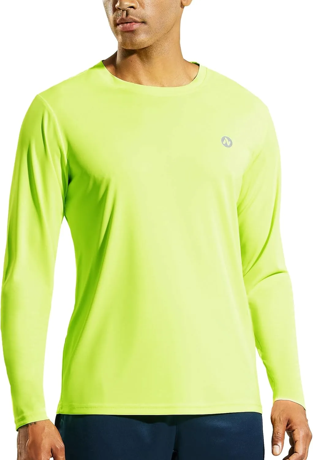 Mens Athletic Running Dry Fit T-Shirts Workout Gym Short Sleeve Crewneck UPF 50  UV Sun Protection Active Tee