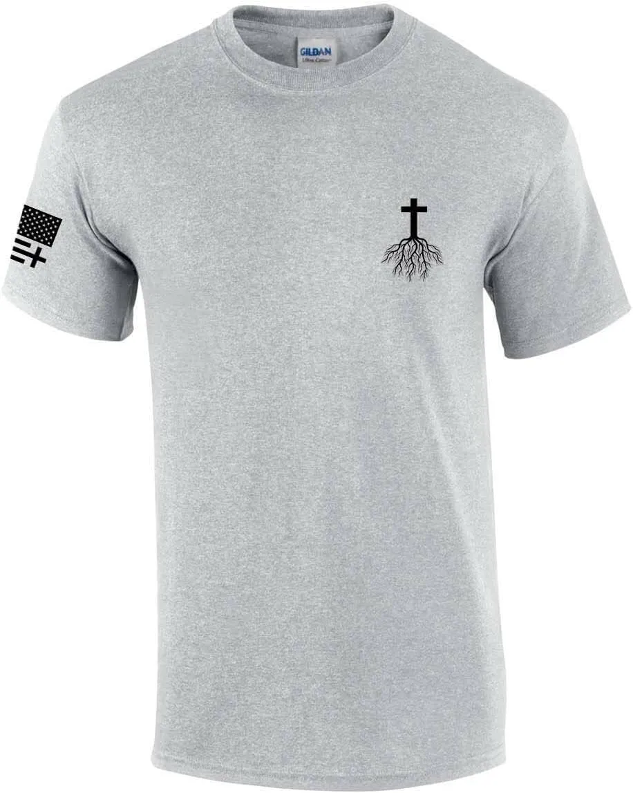 Mens Christian Bible Emergency Numbers Scripture Short Sleeve T-Shirt Graphic Tee