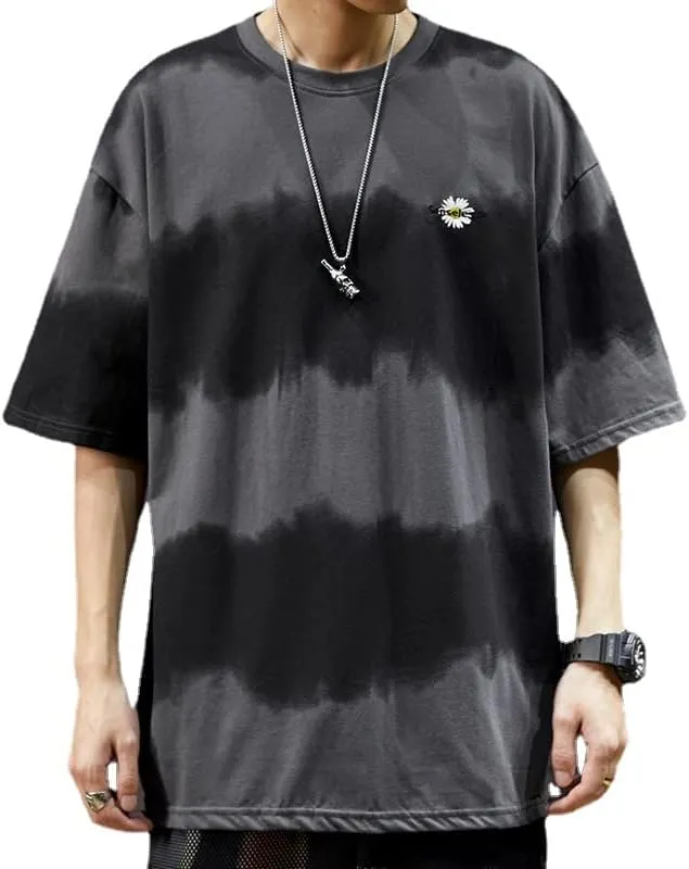 Mens Graphic Tees Dark Academia Striped Shirt Fairy Grunge Oversized T Shirts Y2K Emo Tee Top Aesthetic Clothes