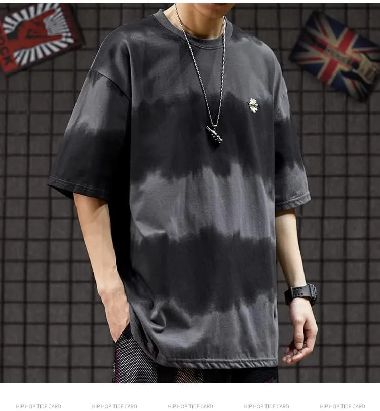 Mens Graphic Tees Dark Academia Striped Shirt Fairy Grunge Oversized T Shirts Y2K Emo Tee Top Aesthetic Clothes