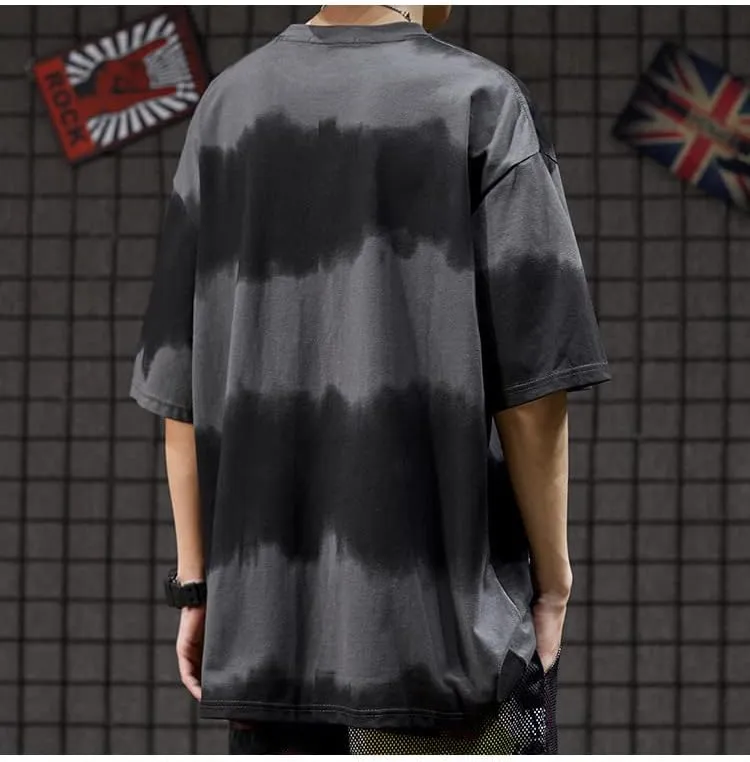 Mens Graphic Tees Dark Academia Striped Shirt Fairy Grunge Oversized T Shirts Y2K Emo Tee Top Aesthetic Clothes