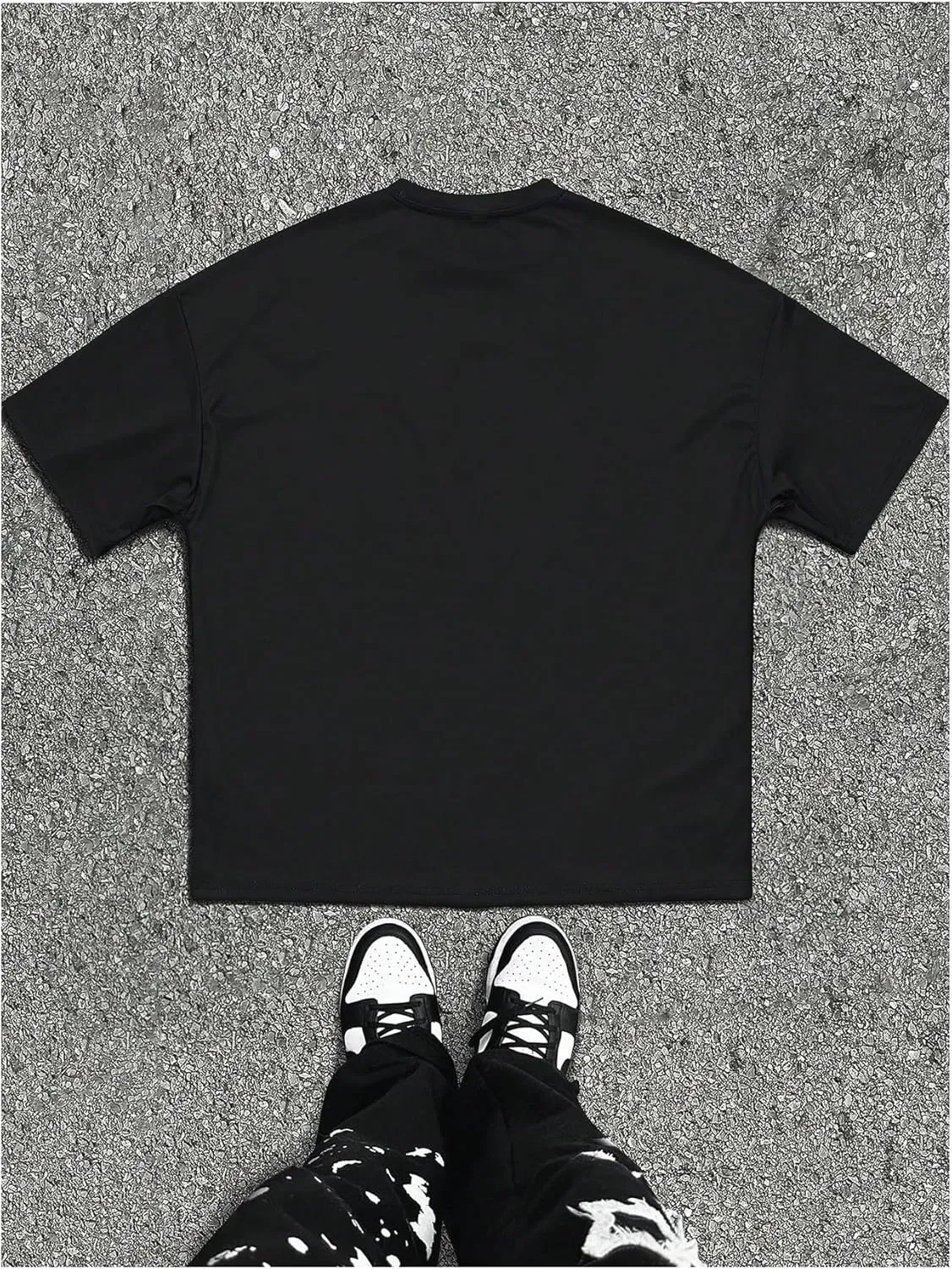 Men's Lip Graphic Shirt Gothic Tees Short Sleeve T Shirts Crew Neck Loose Oversized Summer Streetwear Top
