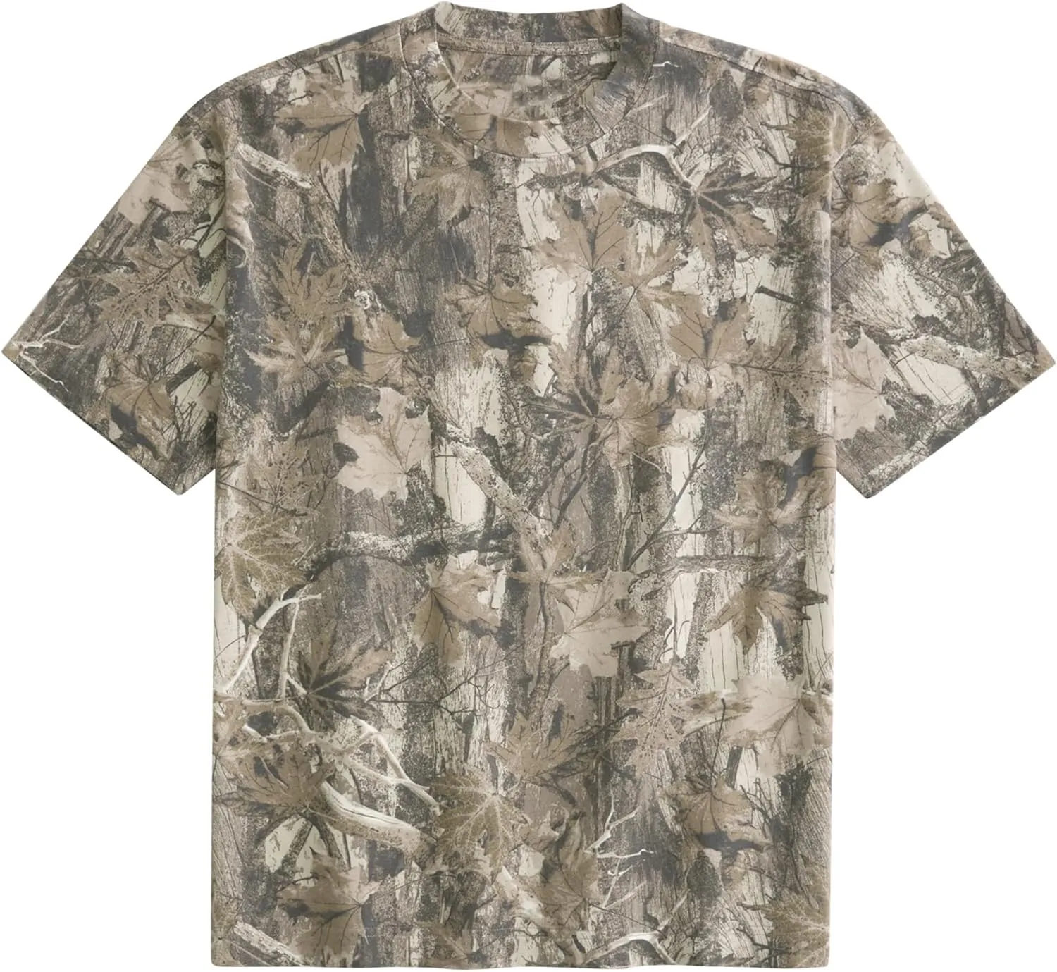 MISSACTIVER Women Camo T Shirts for Men Graphic Short Sleeve Oversized Tops Unisex Summer Maple Leaf Print Tshirts