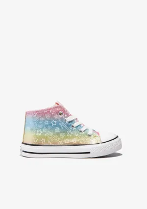 Multicolour Glow In The Dark High Top Sneakers