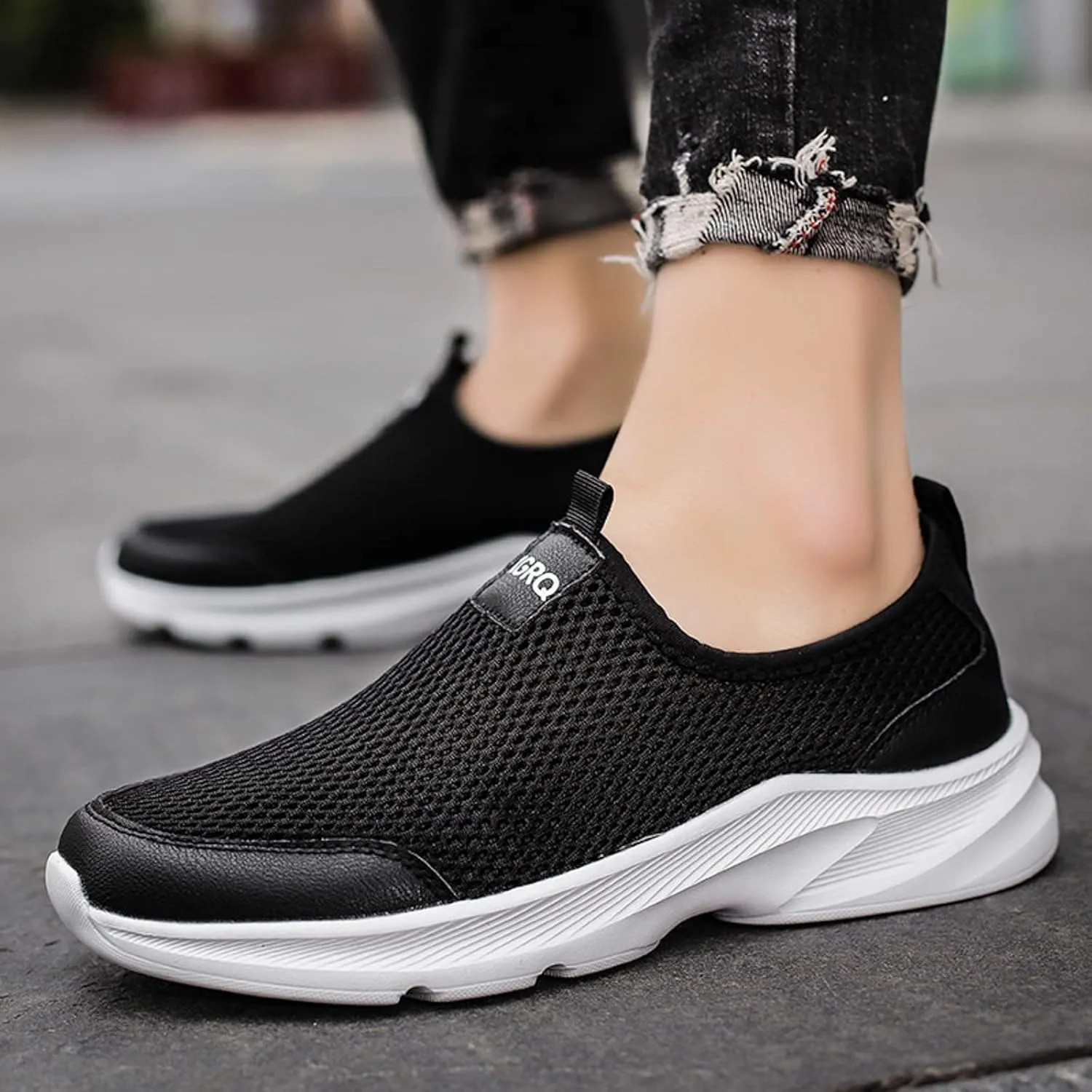 Non Slip Work Sport Shoes for Men Lightweight Sport Gym Jogging Walking Sneaker Business Casual Versatile Shoes
