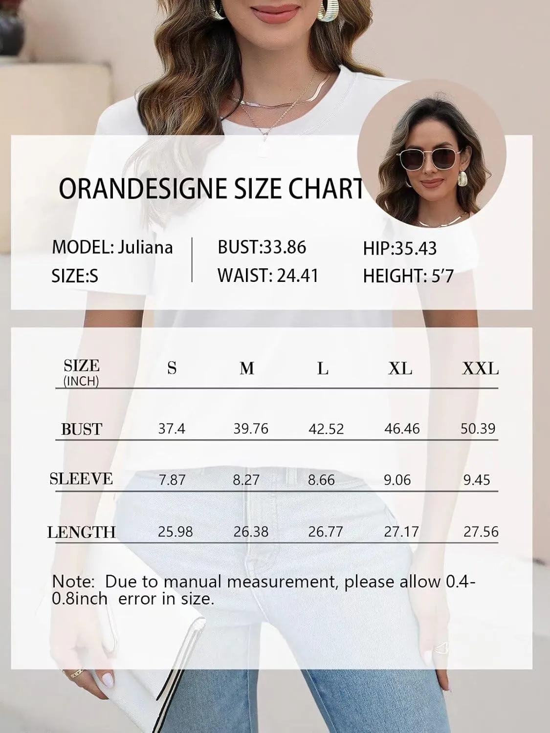 ORANDESIGNE Women's Color Block Short Sleeve T Shirts Casual Crew Neck Tops Basic Summer Loose Fit Tees