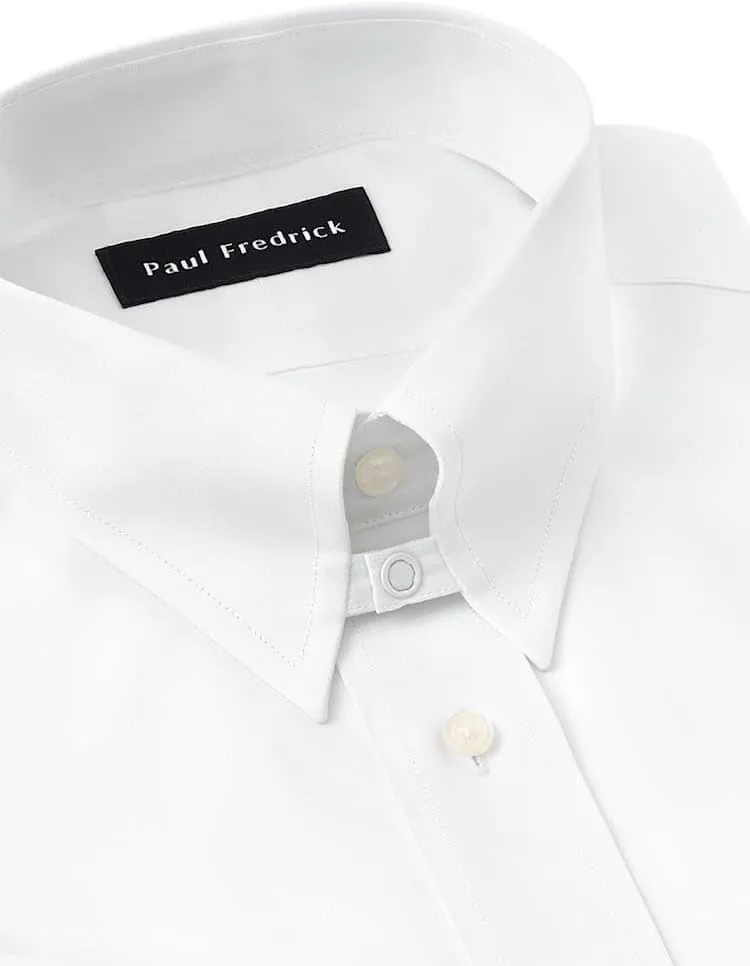 Paul Fredrick Men's Tailored Fit Cotton Non-Iron Pinpoint Cotton Dress Shirt