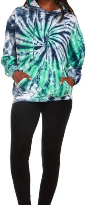 Pure Essence Tie Dye Sweatpants, Long Sleeve T-Shirts, Hoodies, and Crew Neck Sweatshirts (Sizes S, M, L, XL).