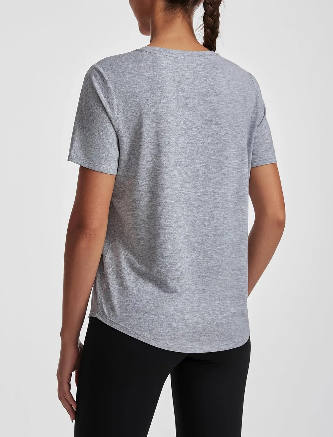 Short Sleeve Tops for Women Crew Neck T-Shirts Modal Tees Casual Loose Fit Trendy Lightweight Summer Outfits