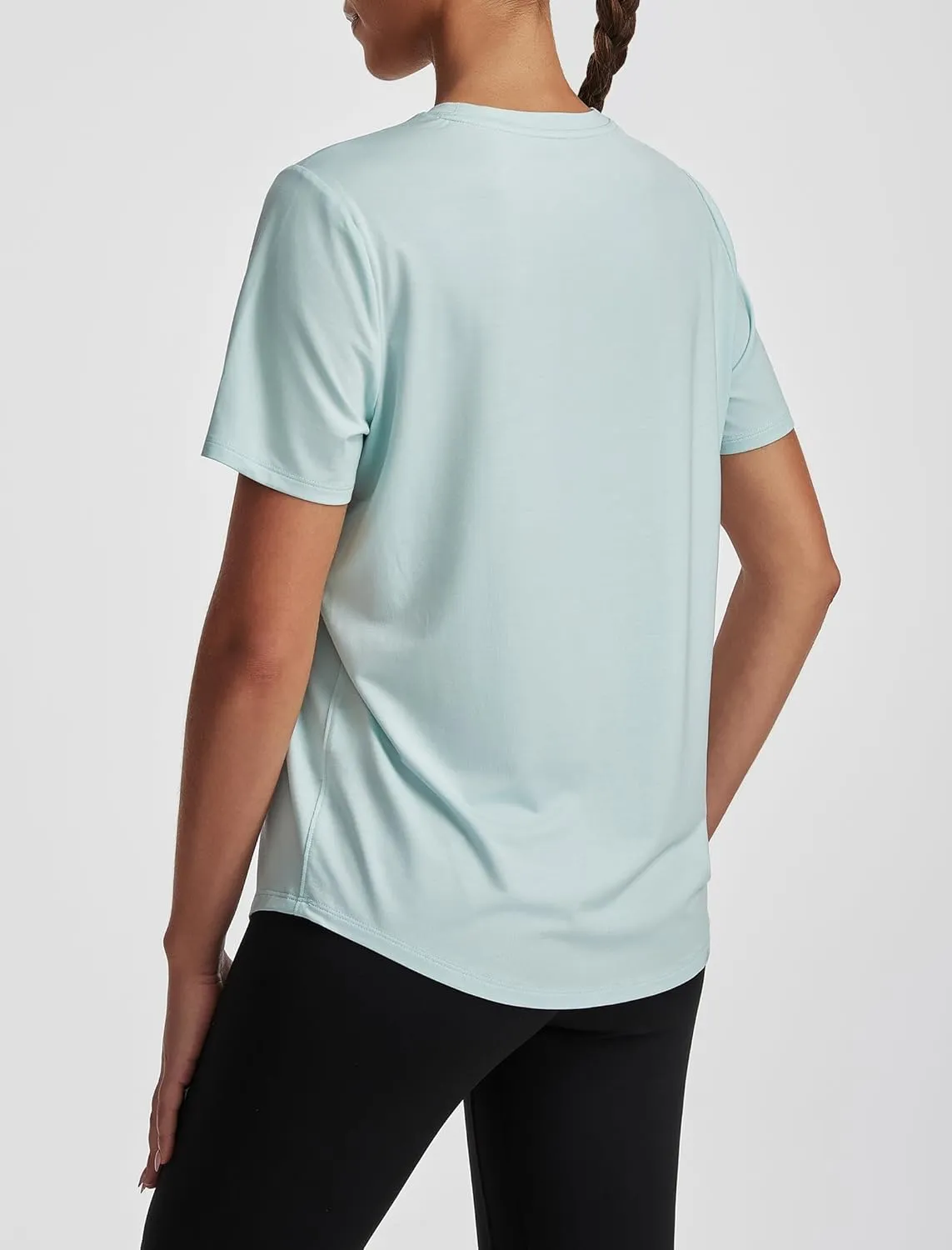 Short Sleeve Tops for Women Crew Neck T-Shirts Modal Tees Casual Loose Fit Trendy Lightweight Summer Outfits