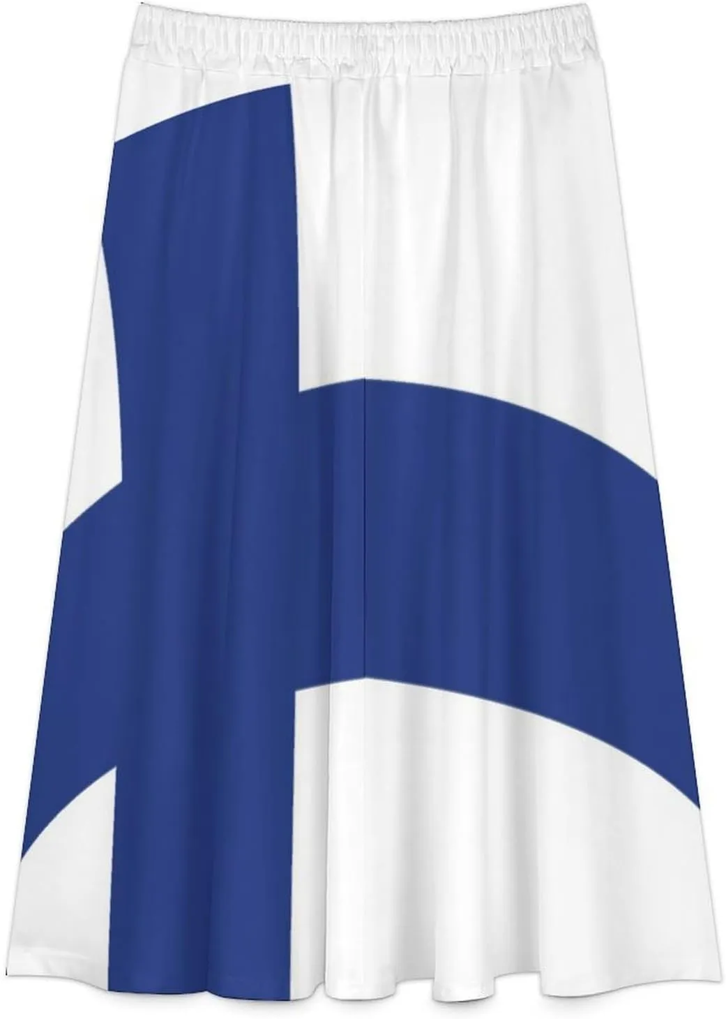 Skirts for Womens France National Flag Summer Comfy Dress Casual High Waist Holiday Long Skirts