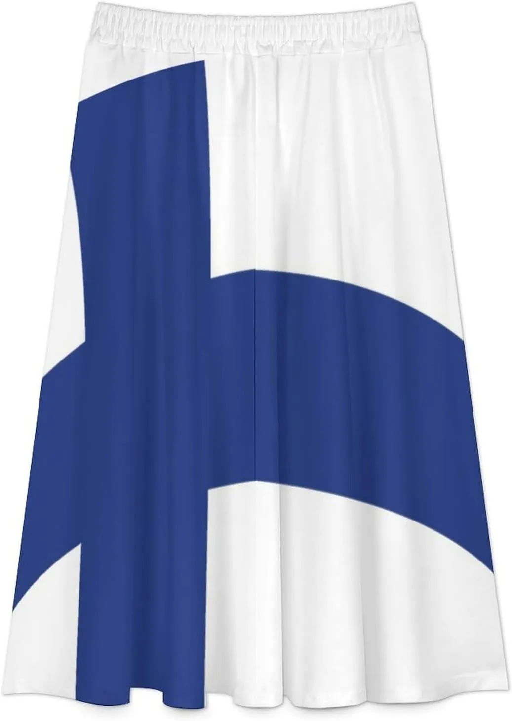 Skirts for Womens France National Flag Summer Comfy Dress Casual High Waist Holiday Long Skirts