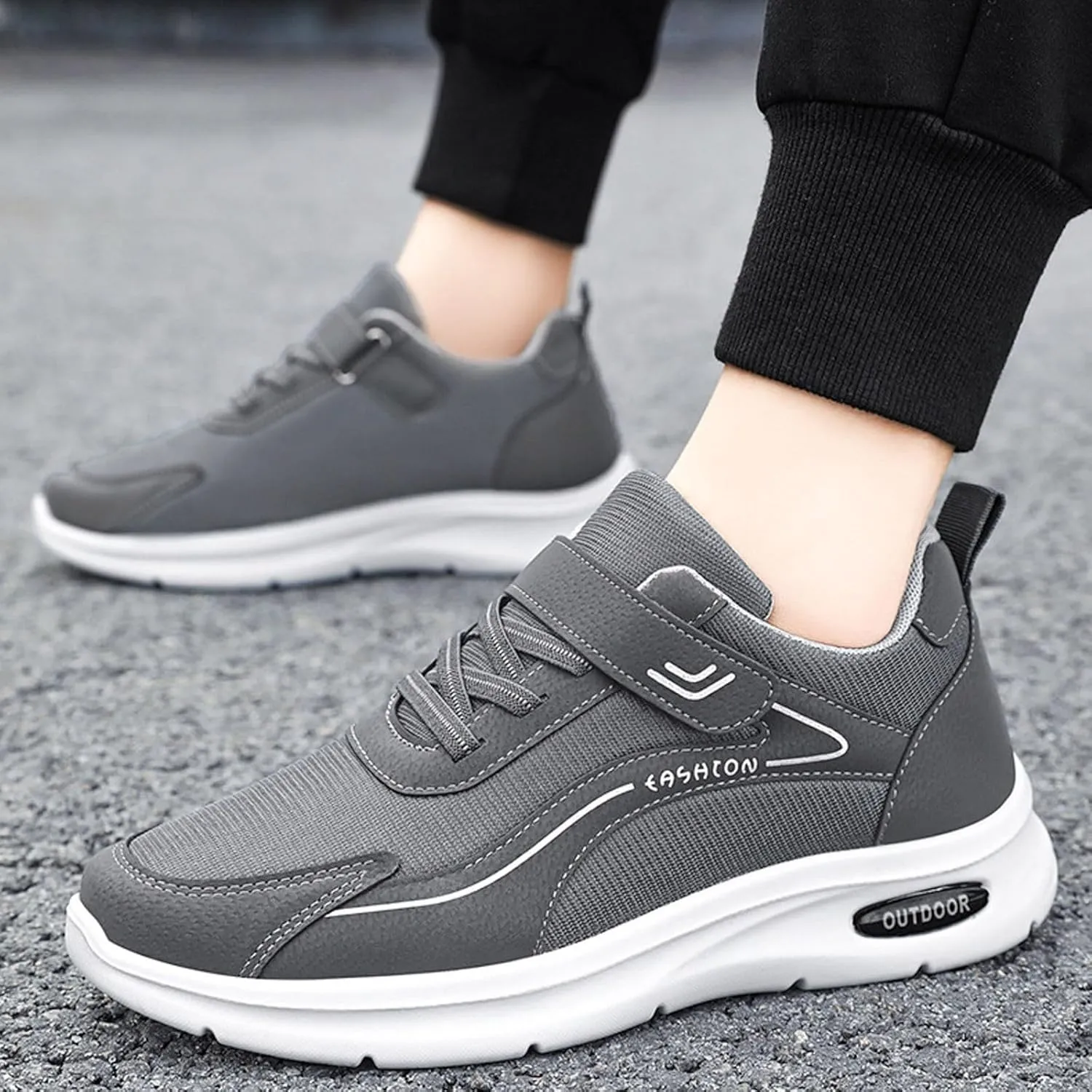 Slip on Walking Shoes Women Comfy Knitted Non Slip Running Shoes Wide Width Breathable Mesh Sports Workout Tennis Shoes Fashion Lace Up Sneakers