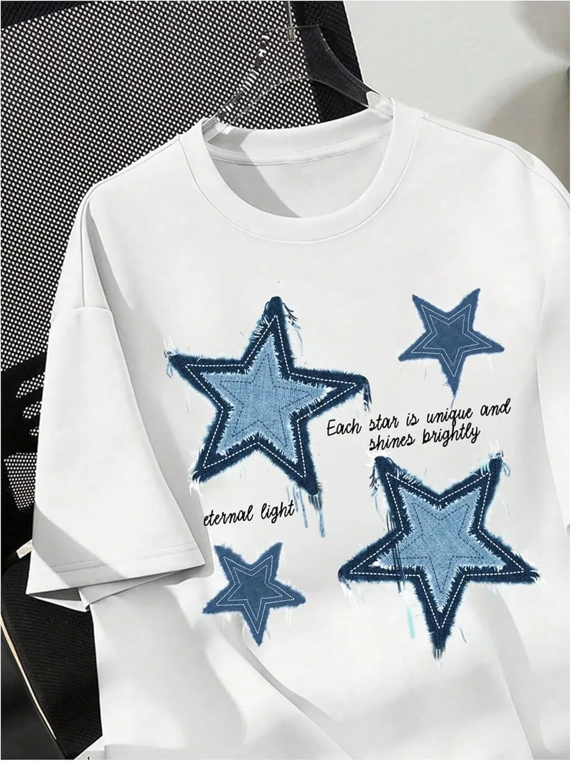 SOLY HUX Oversized T Shirts for Men Short Sleeve Y2K Baggy Tees Graphic Print Summer Shirt Tops