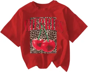 SOLY HUX Women's Vintage T-Shirt Short Sleeve Leopard Graphic Tees Crew Neck Streetwear Shirts